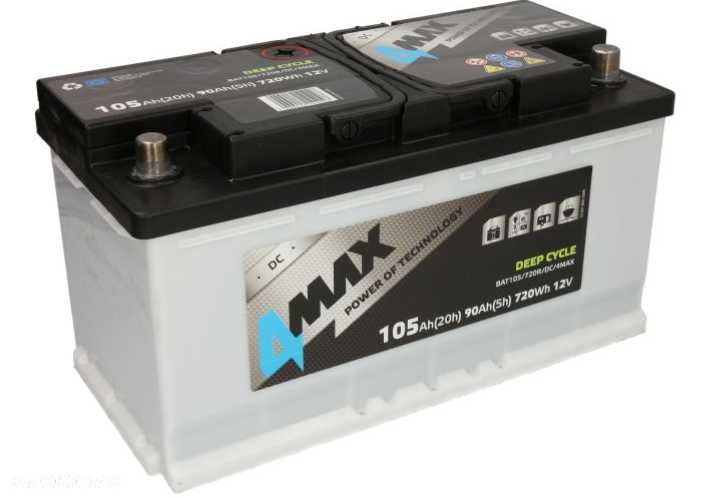 Akumulator JENOX 4max DEEP-CYCLE 12v 105ah P+ Radom, wysyłka free - 2