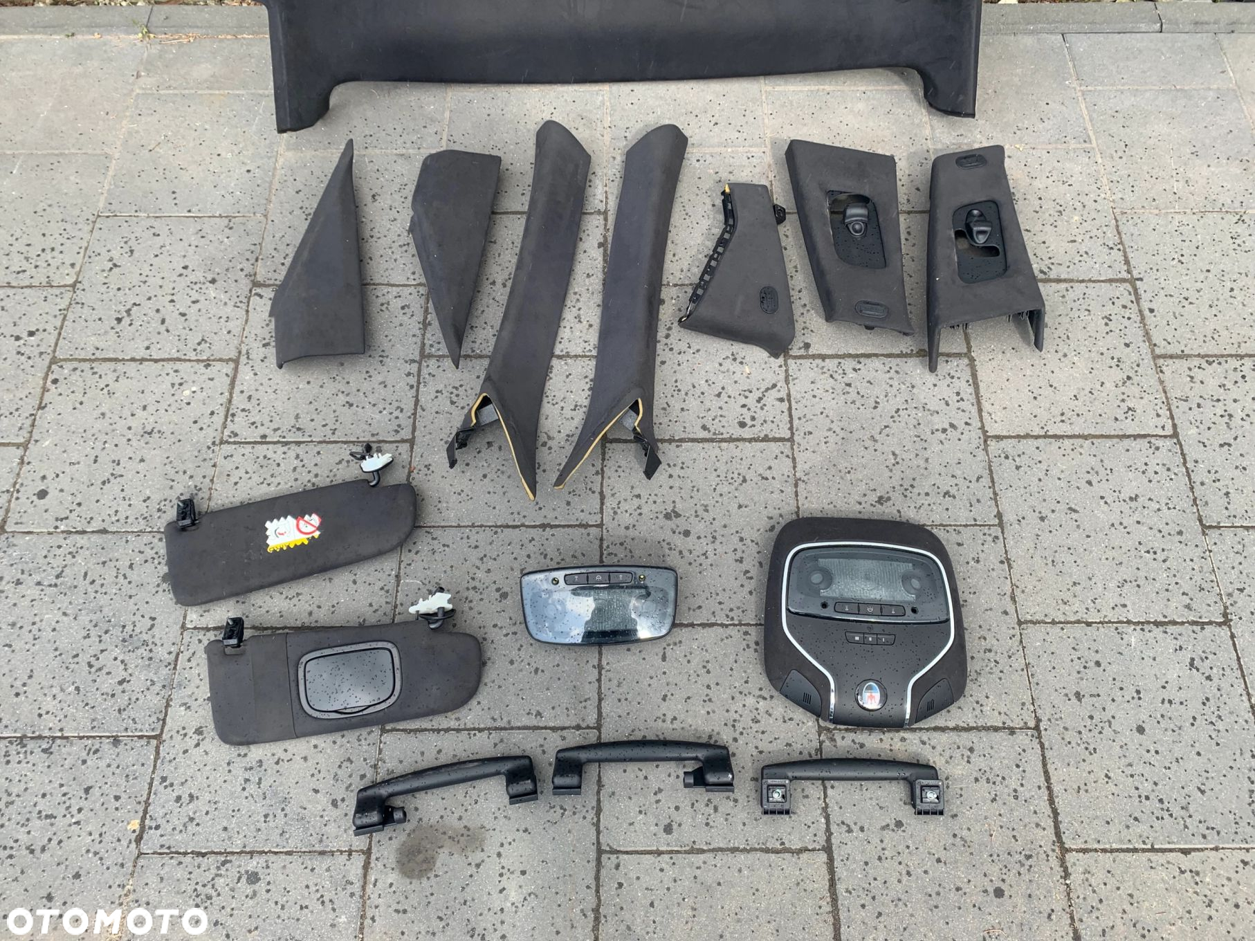 PODSUFITKA ALCANTARA ELEMENTY WNĘTRZA MASERATI GHIBLI III KOMPLET - 5