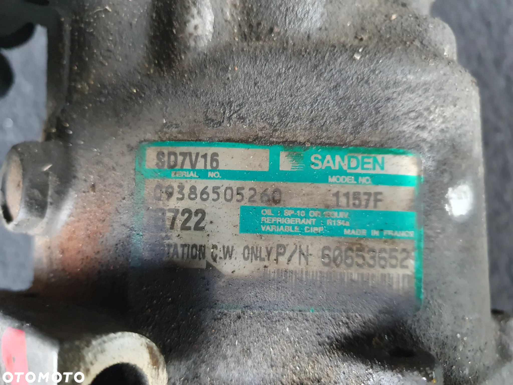 ALFA ROMEO 147 156 1.9JTD KOMPRESOR SPRĘŻARKA KLIMATYZACJI 60653652 SANDEN ORYGINAŁ POSIADAM 4SZT - 5