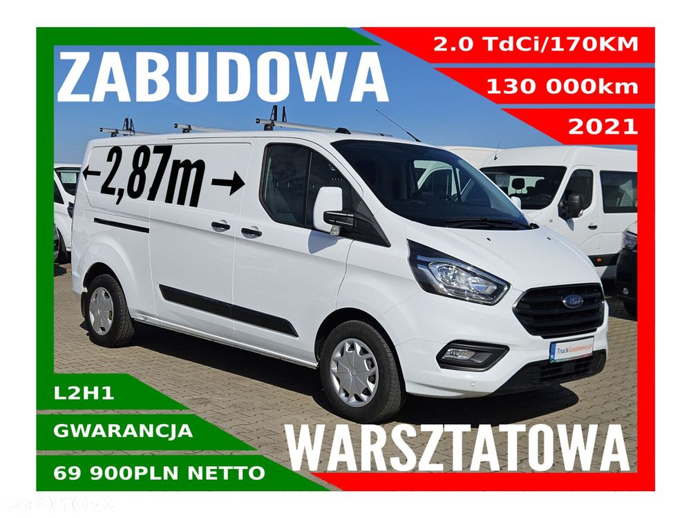 Ford transit-custom L2H1 *69900zł NETTO* Zabudowa warsztatowa 2.0TdCi/170KM - 1