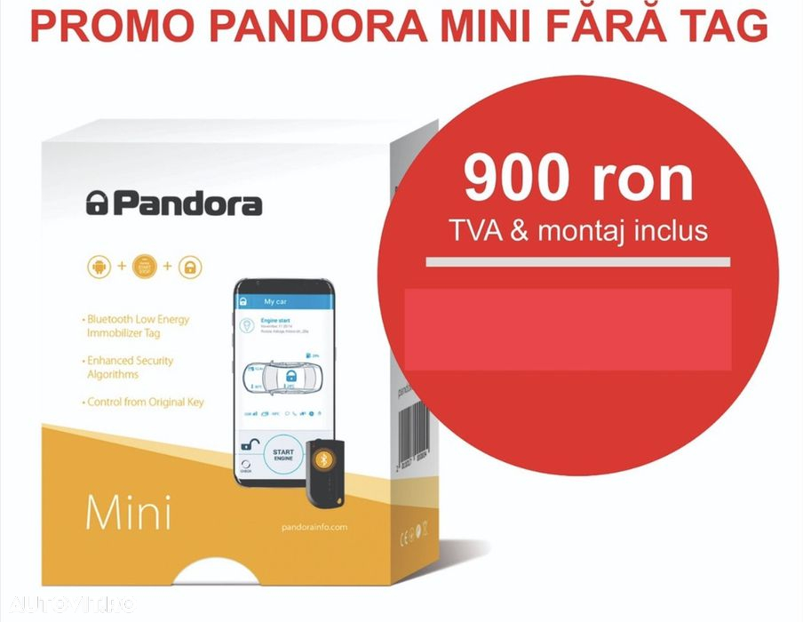 Pandora Mini Alarma Auto cu CAN SI BLUETOOTH - 2