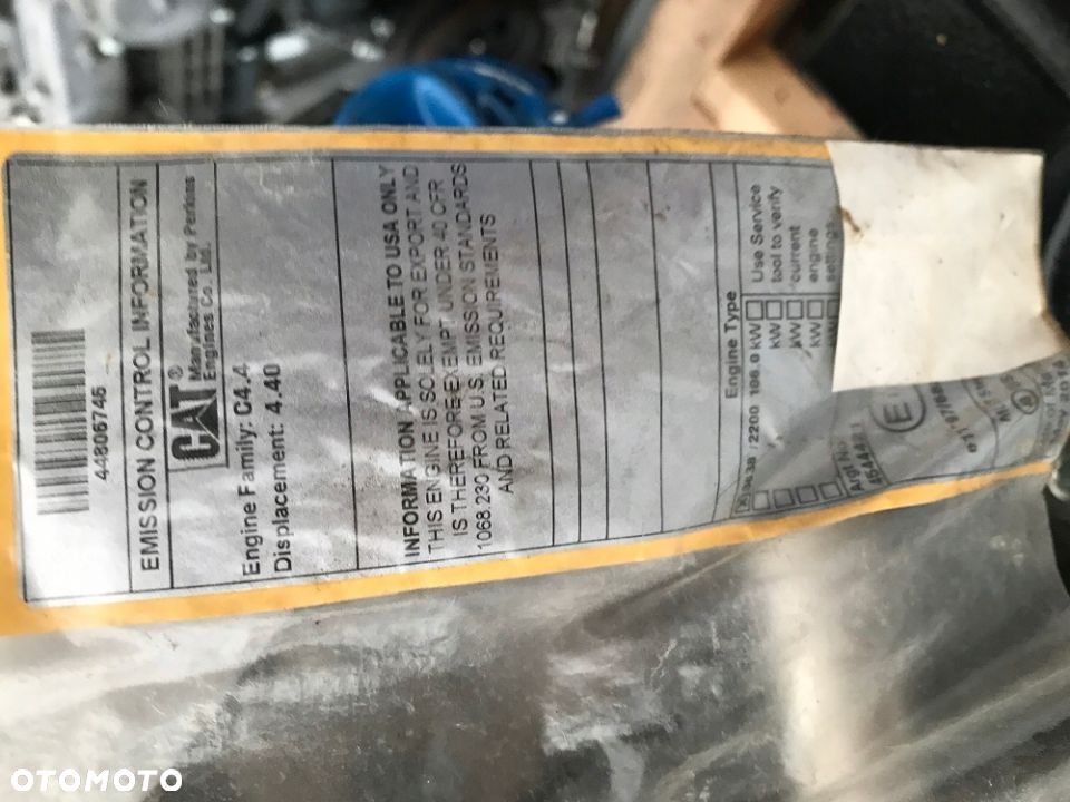 Silnik Caterpillar Cat C4.4 Acert Perkins 106 kW - 12