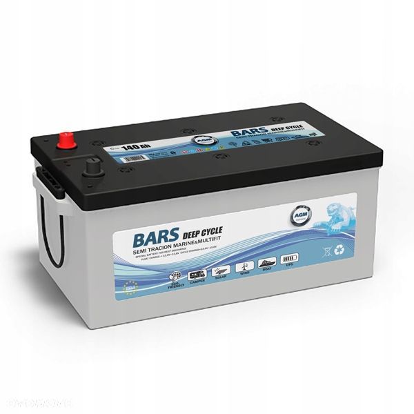 Akumulator Bars Marine AGM Deep Cycle 12V 140Ah - 1
