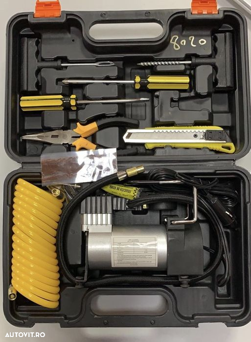 Compresor Auto Umflat roti 12V 100PSI 35L - 3