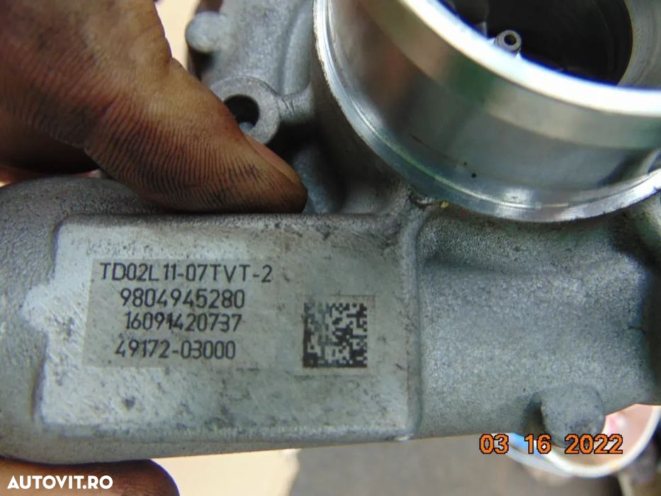 turbina Ford 1.5tdci euro 6 Focus mondeo peugeot 1.6hdi 1.5hdi 208 cit - 4
