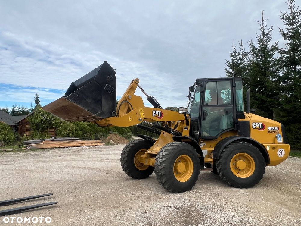 Caterpillar ŁADOWARKA CAT 908M 21r łyżka szczęka widły krokodyl 906 907 H przegubowa łamana Catepillar - 33