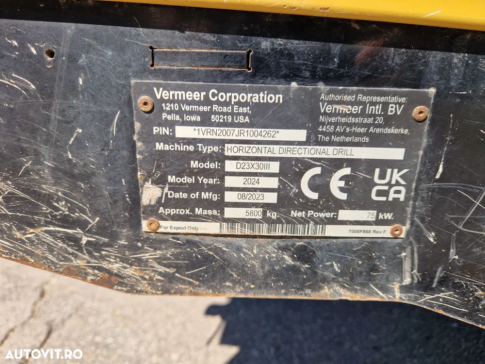 Vermeer D23X30III NAVIGATOR S3 INSTALATIE DE FORAJ ORIZONTAL DIRIJAT / HORIZONTAL DIRECTIONAL DRILL - 17