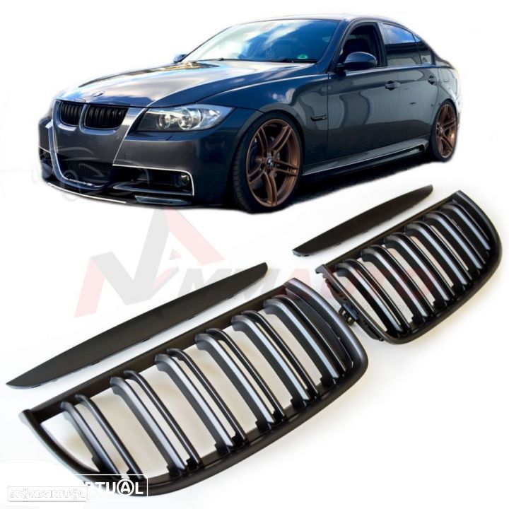 Grelhas BMW E90/91 Look M5 Preto Matte - 1