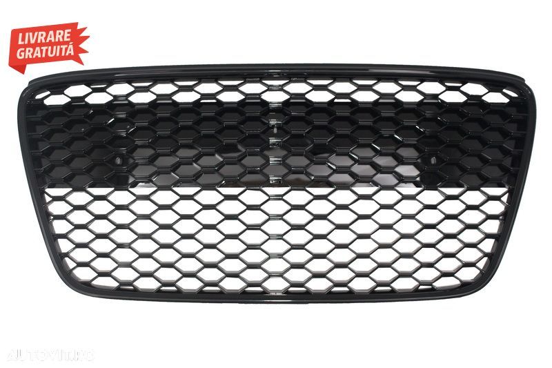 Grila centrala Audi R8 (2007-2012) Negru lucios- livrare gratuita - 1
