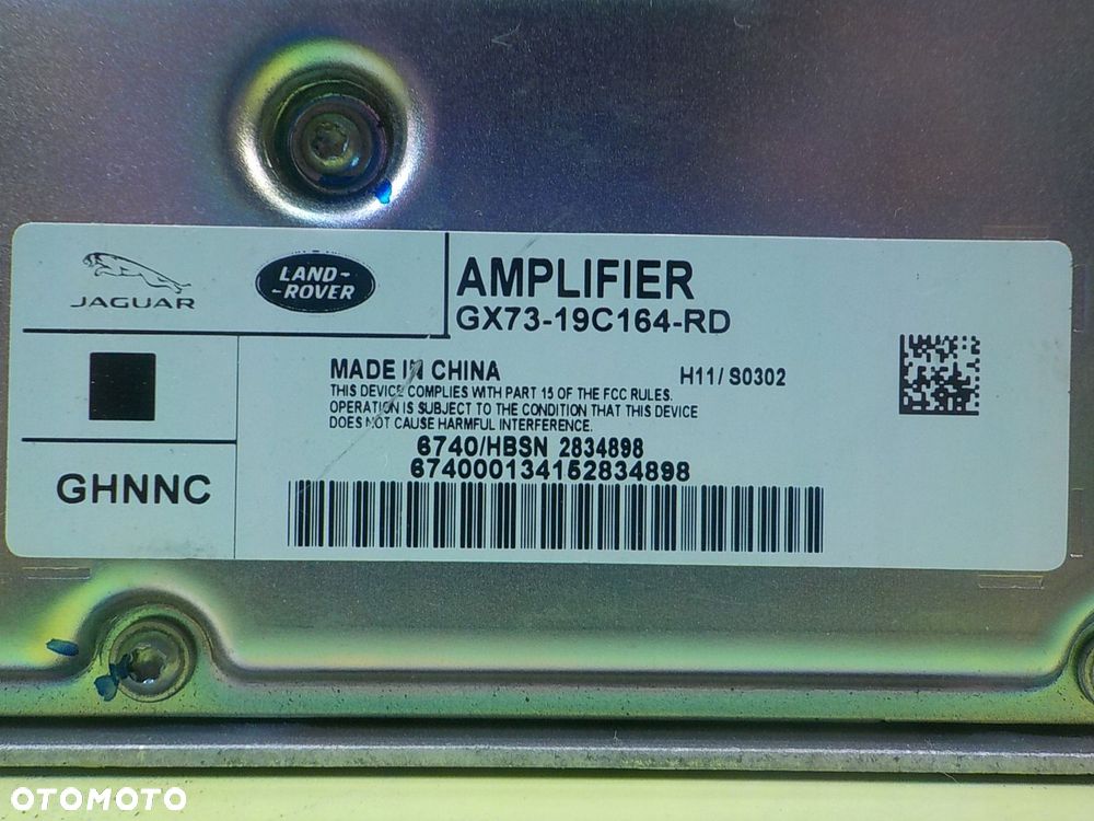 JAGUAR XE 2.0 D 15r SEDAN 4D wzmacniacz GX73-19C164-RD - 12