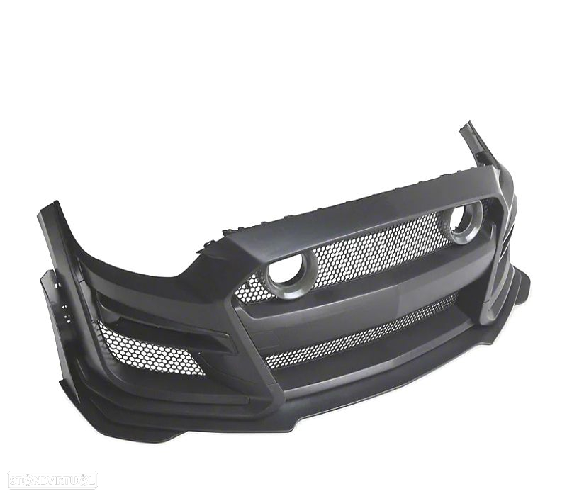 PARA-CHOQUES FRONTAL FORD MUSTANG 15-17 LOOK GT500 GRELHA LUZ LED - 2
