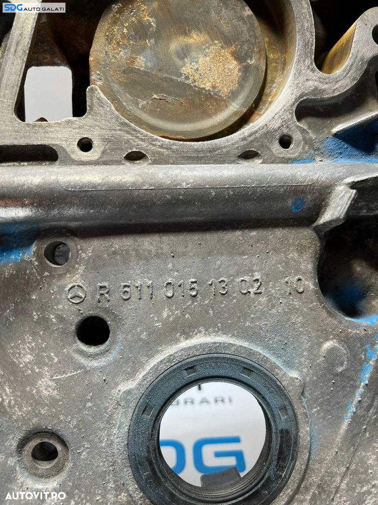 Capac Distributie Suport Filtru Ulei Flansa Semering Vibrochen Arbore Cotit Motor Mercedes Sprinter 2.2 CDI 2000 - 2006 Cod R6110151302 - 4