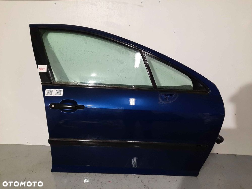 } DRZWI PRZÓD PRZEDNIE PRAWE PEUGEOT 407 EGED GRANAT GRANATOWE - 1