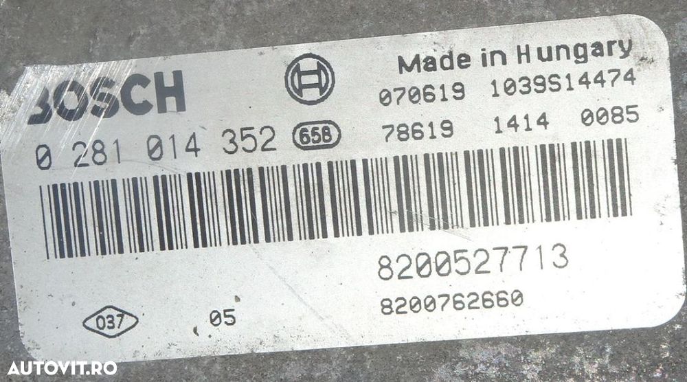 Calculator motor Renault Laguna 2 1.9 DCI F9Q 130 CP din 2007 - 2