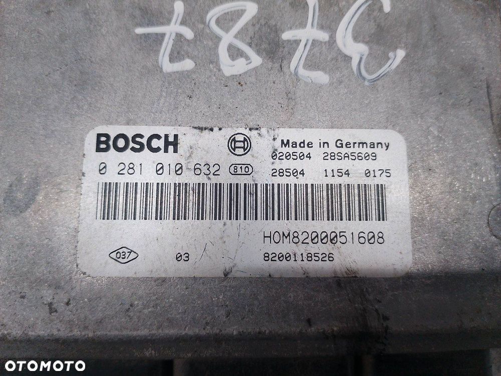 STEROWNIK RENAULT TRAFIC II HOM8200051608 8200118526 0281010632  BOSCH 1.9 - 1
