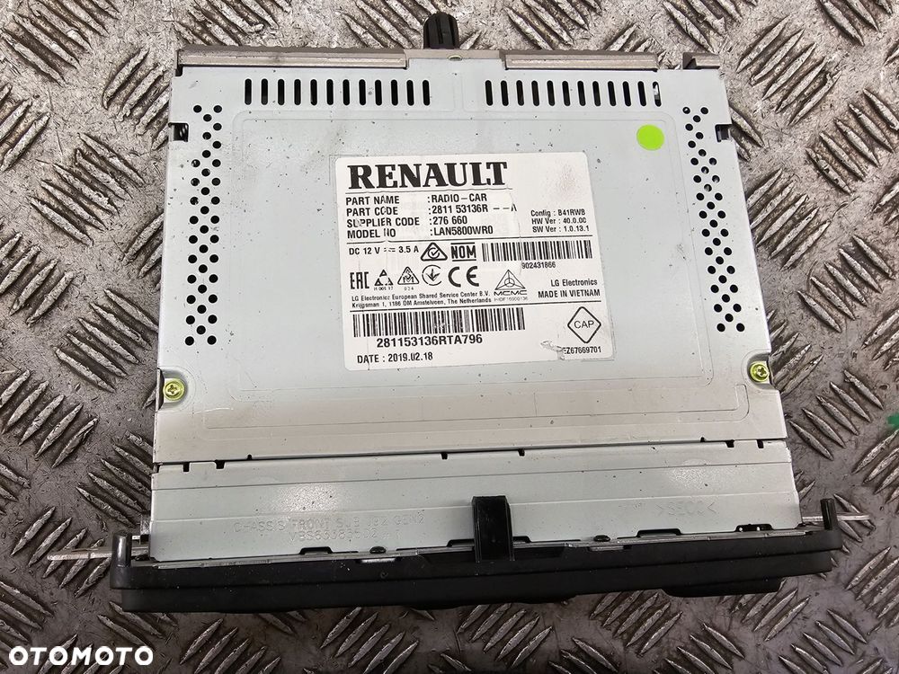 radio fabryczne ekran wyświetlacz renault trafic iii 2014-2019 281153136r - 3