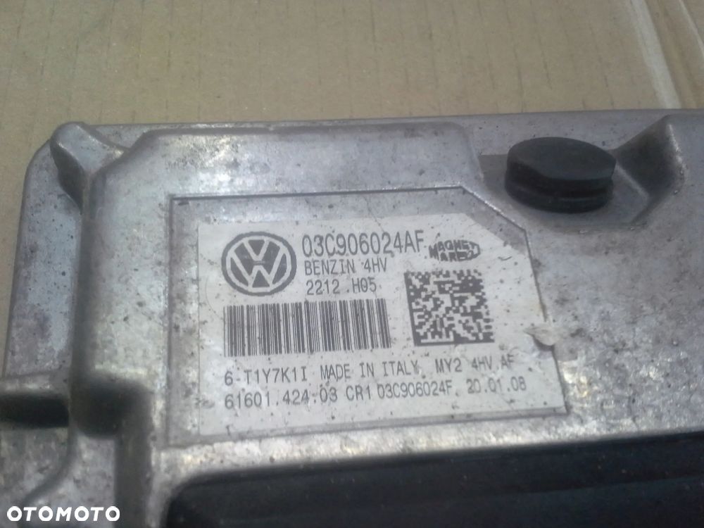 Seat Ibiza 6L FL 1.4 14V BXW zestaw startowy komputer Maneti Marelli 03C906024AM bsi bsm stacyjka immo licznik EU - 5