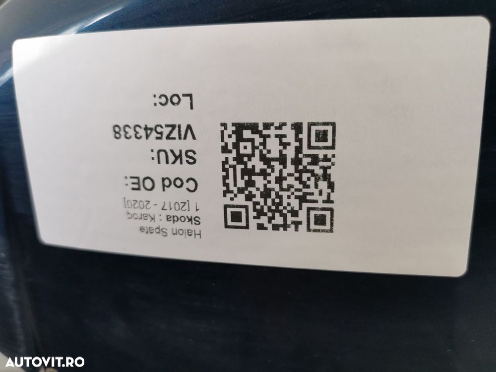 Haion Capota Portbagaj Skoda  Karoq 1 2017 2018 2019 2020 Original In - 8