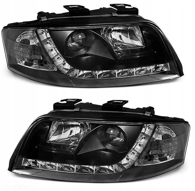 Reflektor Lampy kpl Day line light LED Tuning Audi a6 C5 4b lift 2001-2005 - 1