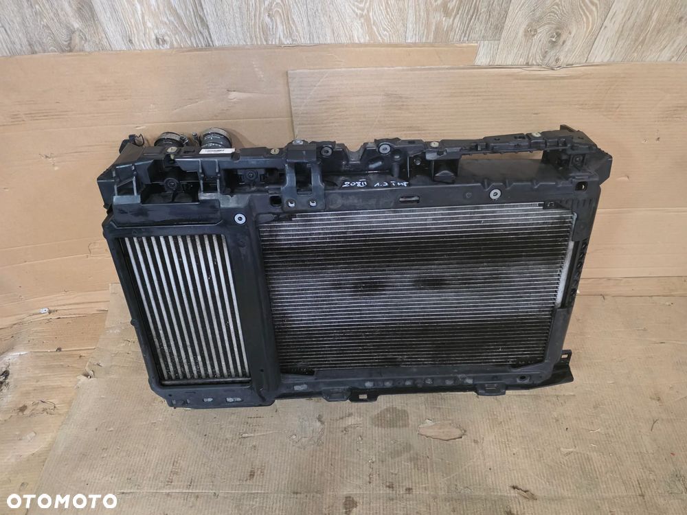 KOMPLET CHŁODNIC WODA KLIMA COOLER WENTYLATOR 1.2 THP PEUGEOT 208 II - 1