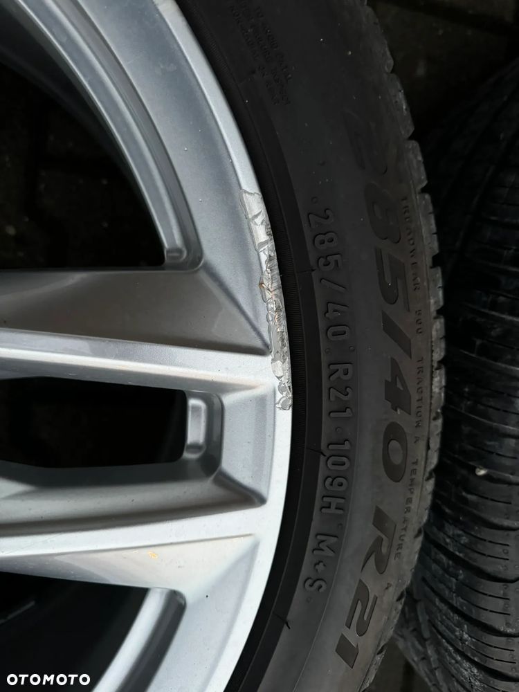 Audi Q7 Q8 4M felgi koła oryginał 21" 4M0601025AJ ET31 opony Pirelli 285 40 21 - 6