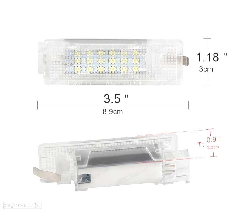 LÂMPADA LED DE PORTA-MALAS SEAT VW - 3
