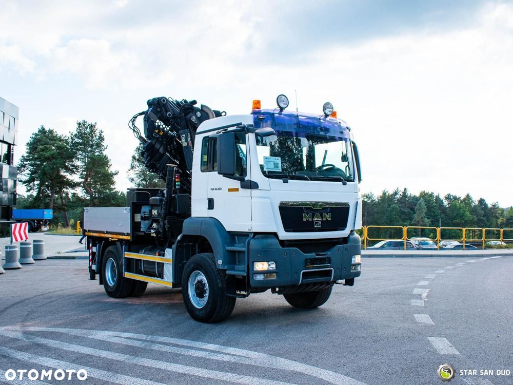 MAN TGS 18.360 4x4 HIAB 377-E6 XS Fly Jib HDS Żuraw Crane - 10