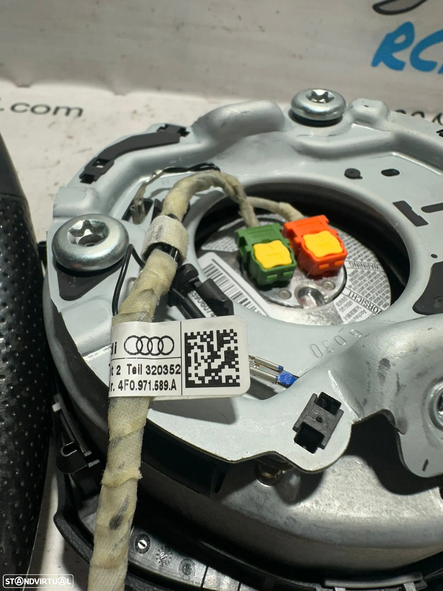 .Volante Airbag Multifunções Botões Patilhas Original Audi A6 C6 DSG 4F0419091CA 2005 - 2015 - 6