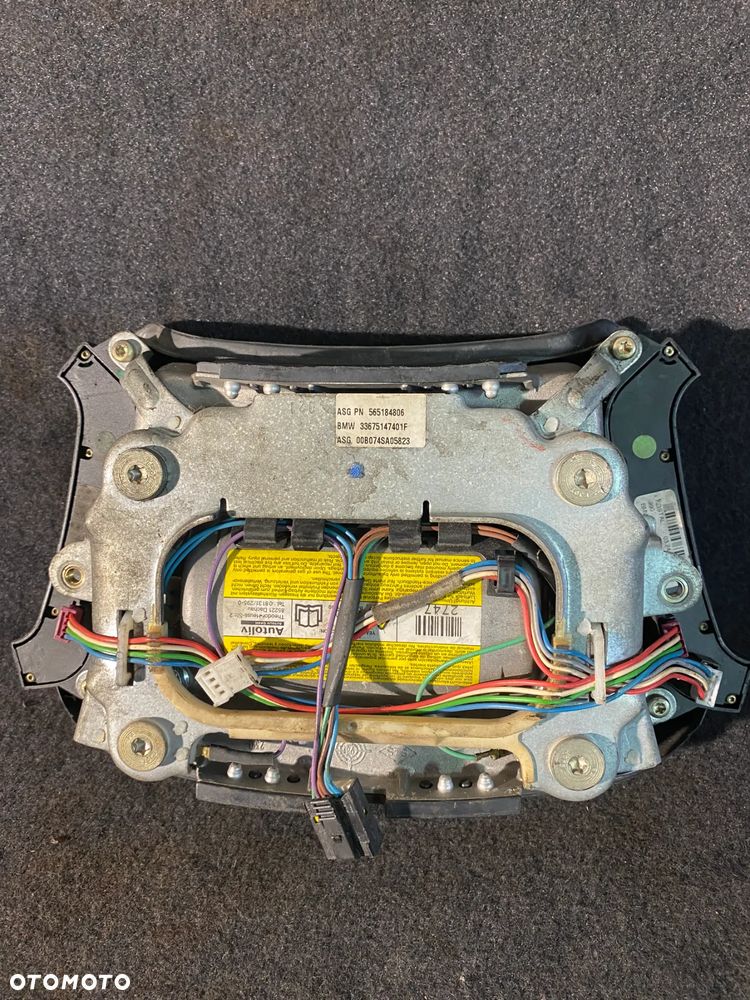 BMW 5 E39 poduszka kierownicy wielofunkcyjna 33675147401F - 4
