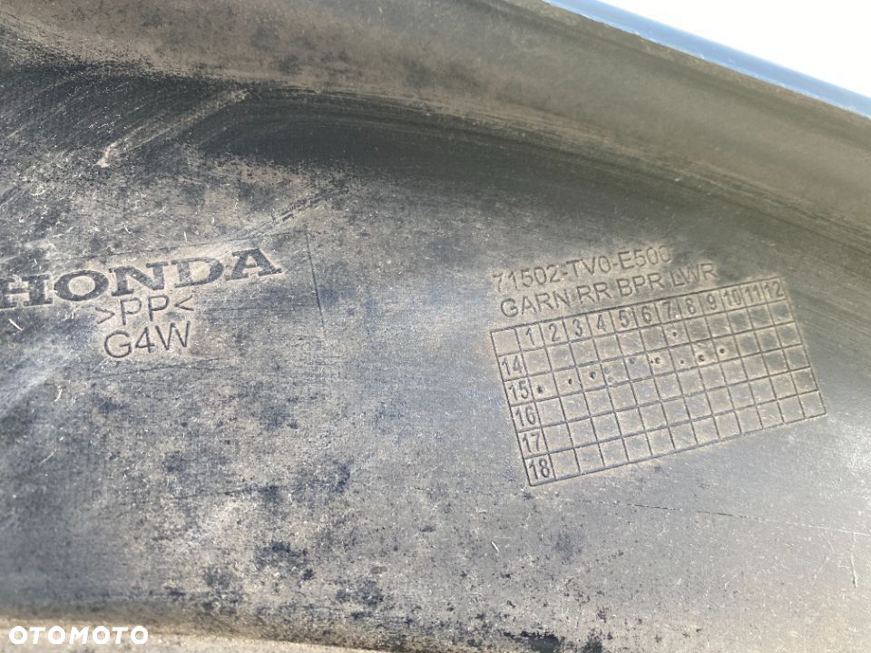 SPOILER ZDERZAKA TYLNEGO HONDA CIVIC IX 2015-- - 4