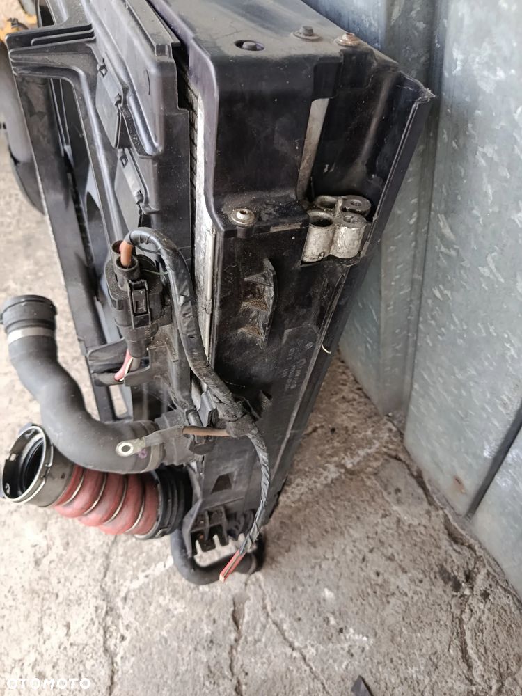 BMW X5 E70  LIFT KOMPLET CHŁODNIC WENTYLATOR 7586775 - 10