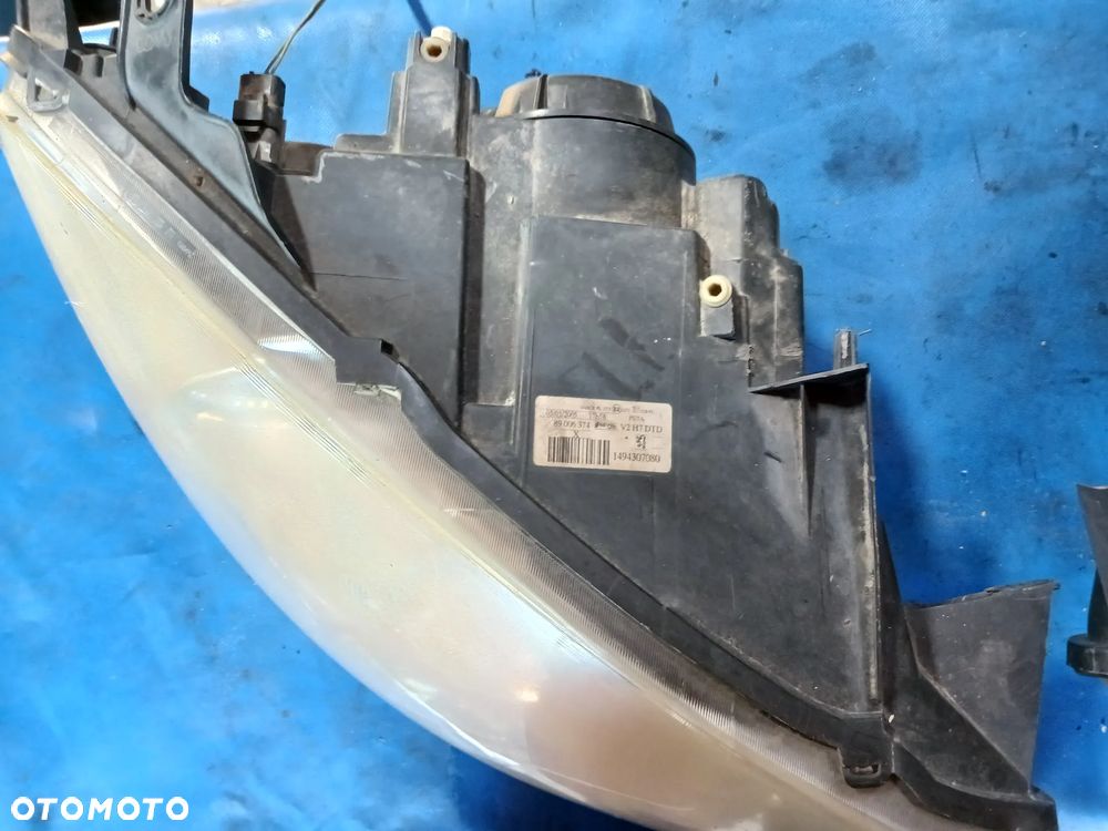 Lampy lampa prawa lewa przód przednia Peugeot 807 Citroen C8 2002-2014 EUROPA soczewka - 4