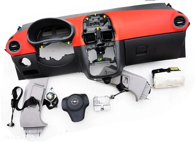 OPEL CORSA D PULPIT DESKA AIR BAG PASY KOKPIT - 4