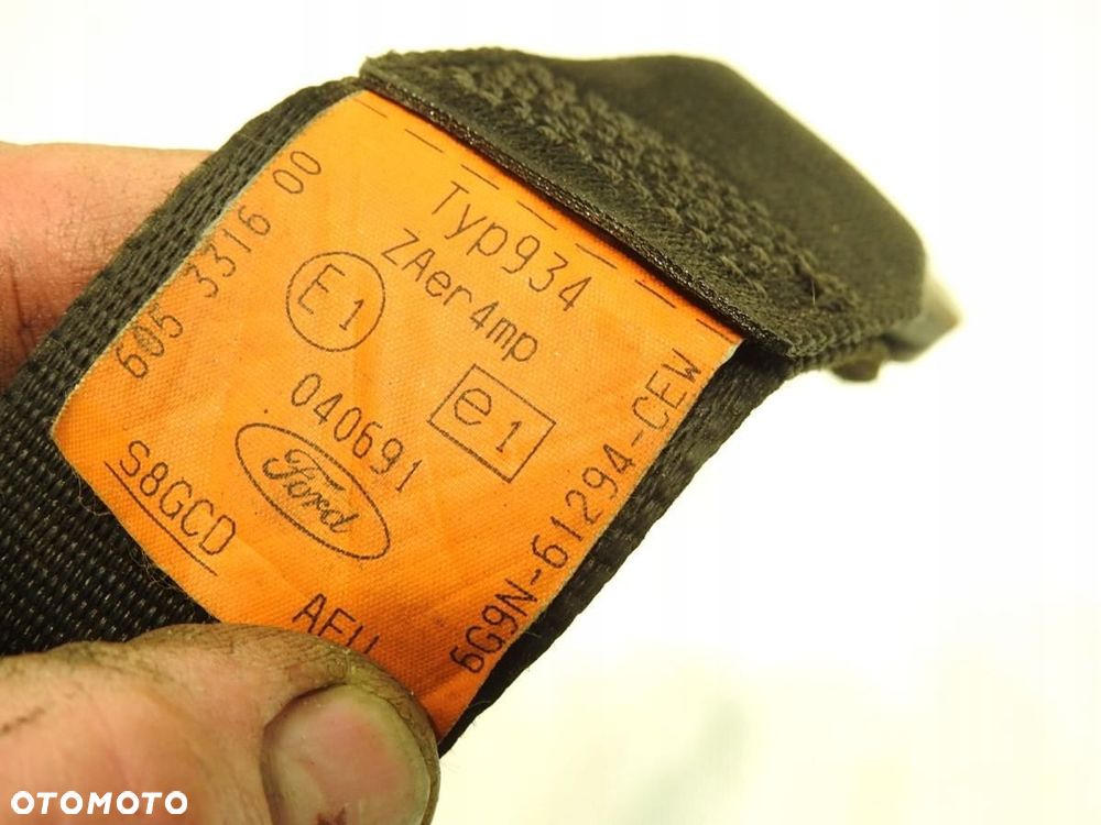 PAS BEZPIECZENSTWA PRAWY PRZÓD FORD GALAXY MK2 6G9N-61294-CEW - 5