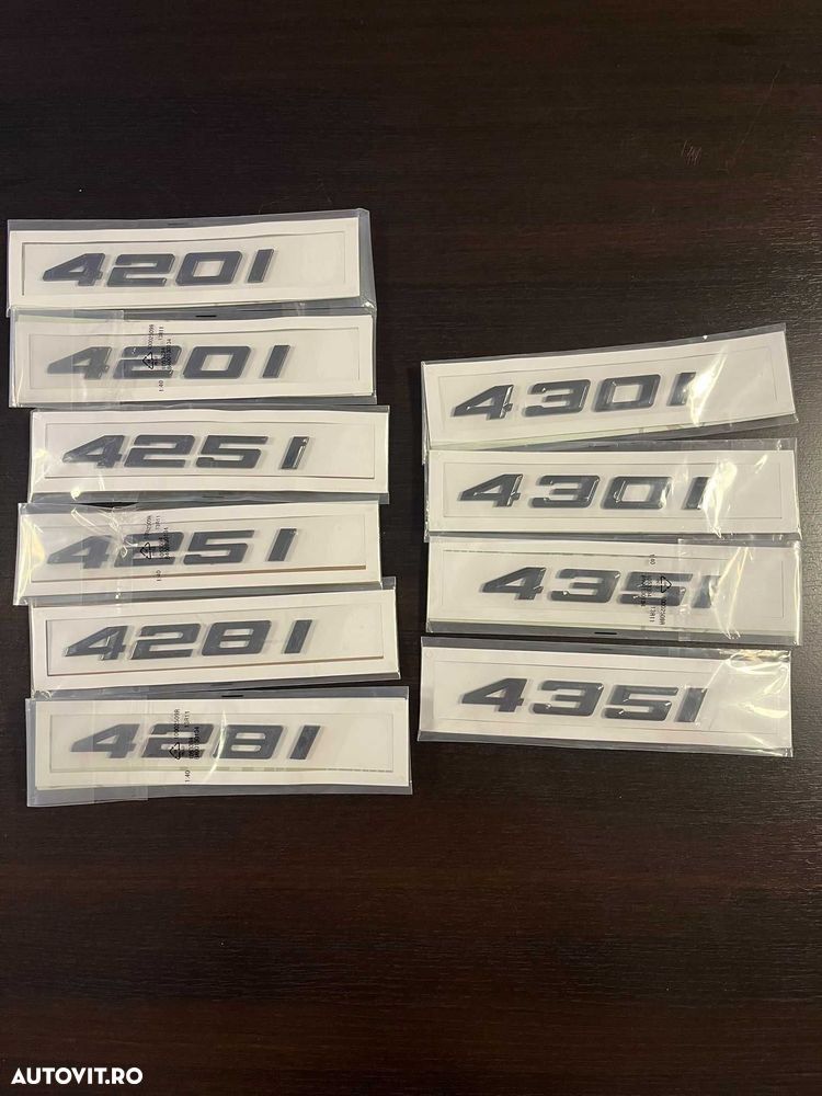 Emblema Sigla LOGO Cifre BMW Portbagaj 320 330 335 340 420 430, Negru - 9