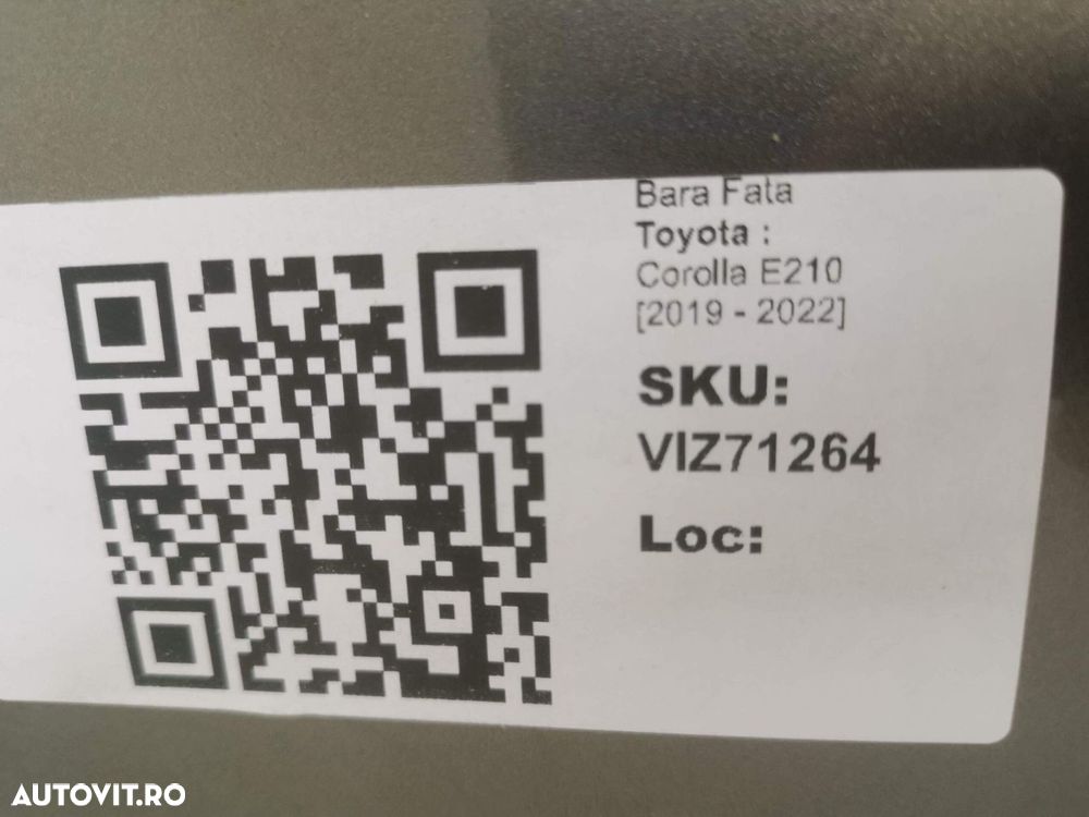 Bara Fata Toyota  Corolla E210 2019 2020 2021 2022 Hatchback Combi Ori - 8