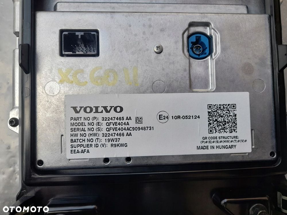 WYŚWIETLACZ 32247665 VOLVO XC60 II 2019R W-WA - 6