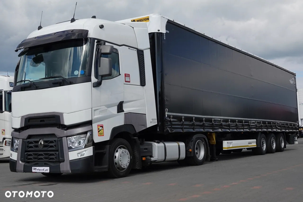 Renault T 480 / LOWDECK / 2021 ROK / KLIMA POSTOJOWA / HIGH CAB  / ZESTAW / WIELTON FIRANKA / MEGA / OŚ PODNOSZONA / SAF / PO KONTRAKCIE SERWISOWYM