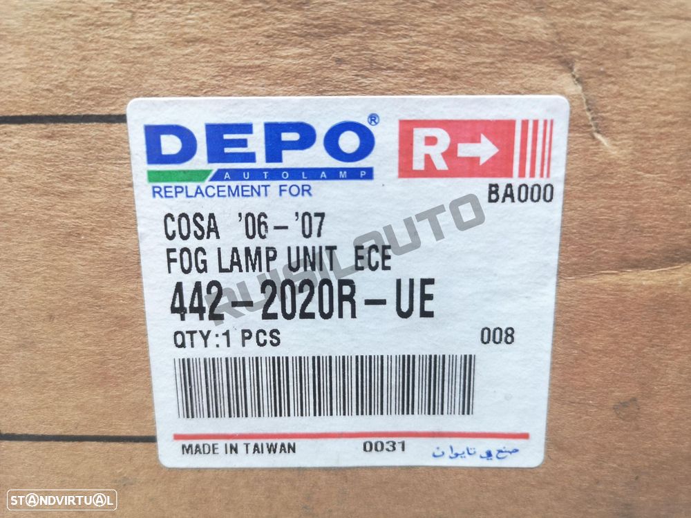 Ótica / Farol Nevoeiro Frente Direito 101.1639_1005 Opel Corsa - 4