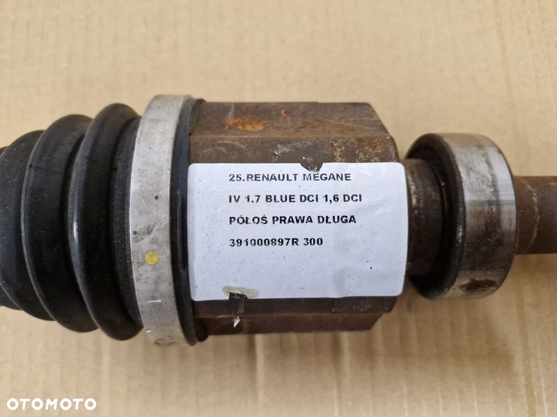 RENAULT SCENIC 4 IV 1.6 1.7 DCI PÓŁOŚ PRAWA DŁUGA NAPĘDOWA 391000897R - 2