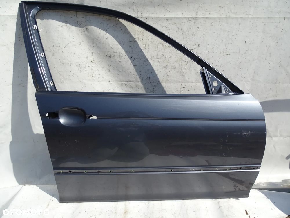 DRZWI PRAWE PRZÓD PRZEDNIE BMW E46 SEDAN KOMBI STAHLGRAU PIERWSZY LAKIER F-VAT - 1