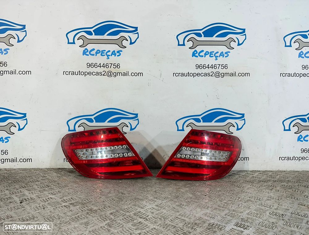 .Farolins Tras Traseiros Esquerdo Direito Originais Led Mercedes Benz Classe C W204 Sedan 2006 - 2014 - 1