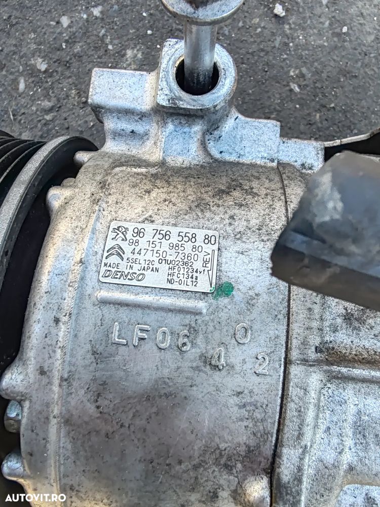 Compresor AC Citroen Peugeot Opel , Cod 9675655880 , 9815198580 - 2