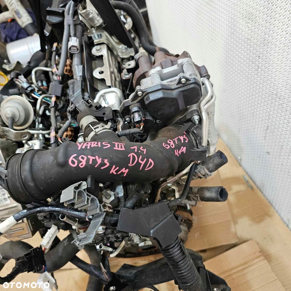 toyota yaris iii 1.4 d4d silnik motor kompletny 1nd - 6