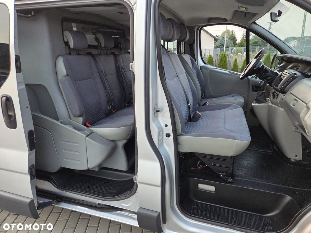 Renault TRAFIC LONG KLIMA TEMPOMAT ORYGINAŁ DUBEL KABINA FULL OPCJA DOPOSAŻONY - 7
