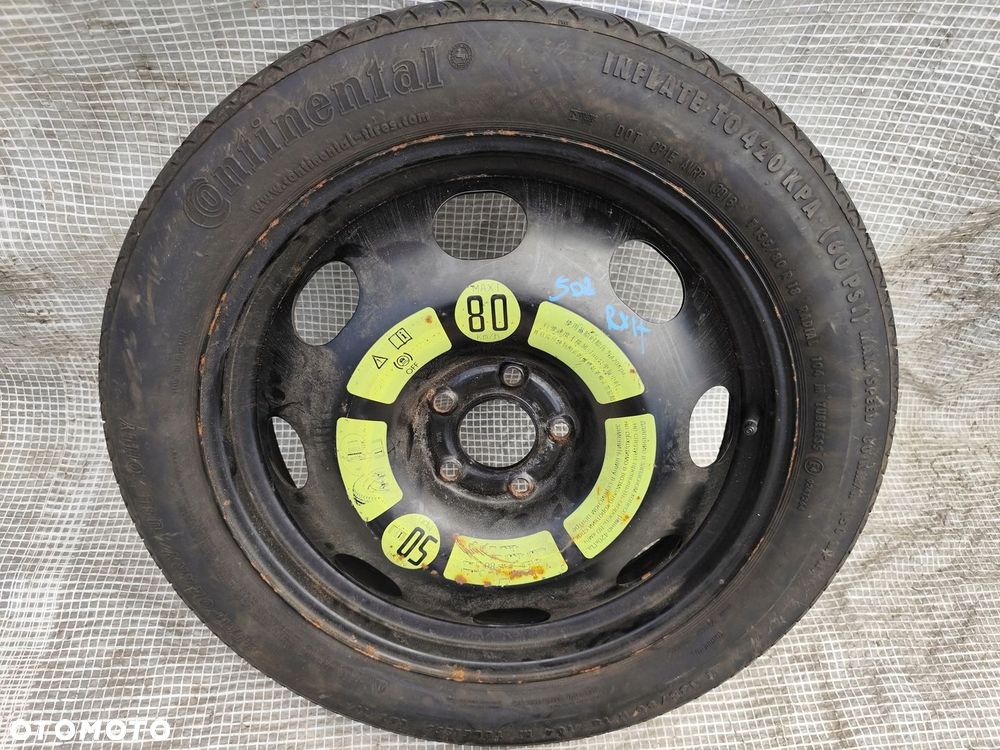 PEUGEOT 508 I 10-18 KOŁO DOJAZDOWE DOJAZD DOJAZDÓWKA 135/80R18 ET32 - 2