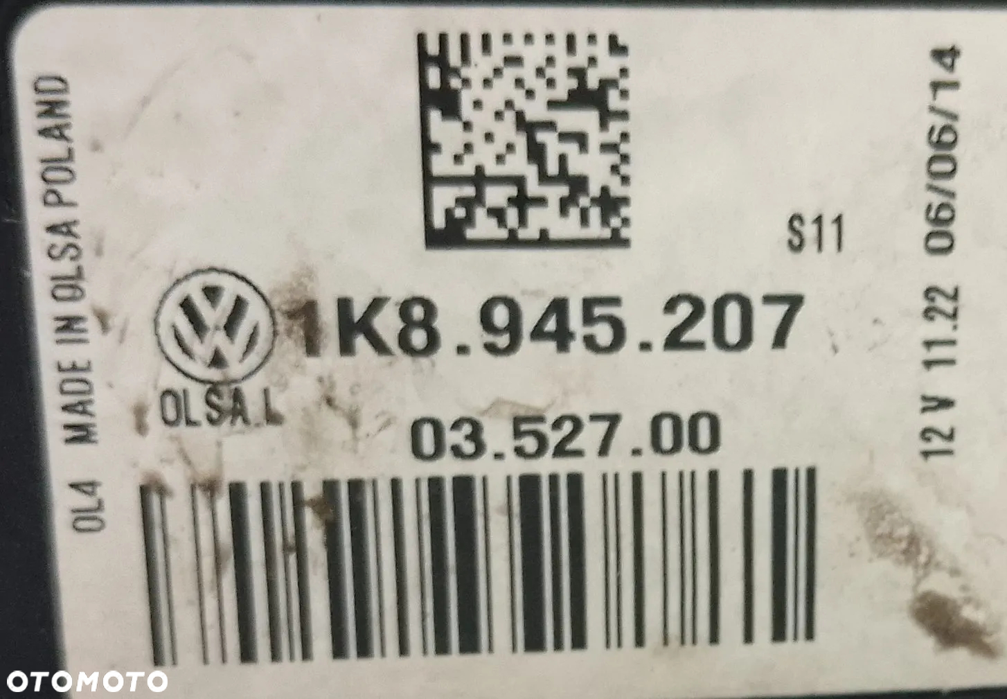 VW SCIROCCO III 1K8 LIFT R-LINE 2014- LAMPA LED LEWA TYLNA TYŁ 1K8945207 - 4