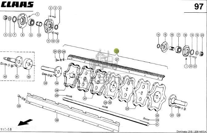 Claas Mega 208 218 360 370 Tucano 440 450 Bęben Młócący  0006007333   00 0600 733 3   0005546742 - 1