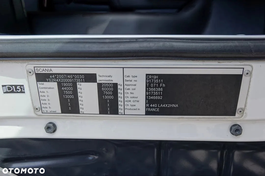 Scania R440 PDE / STANDARD / OPTICRUISE / PÓŁAUTOMAT / EURO 5 EEV /  / RETARDER / HYDRAULIKA / - 29