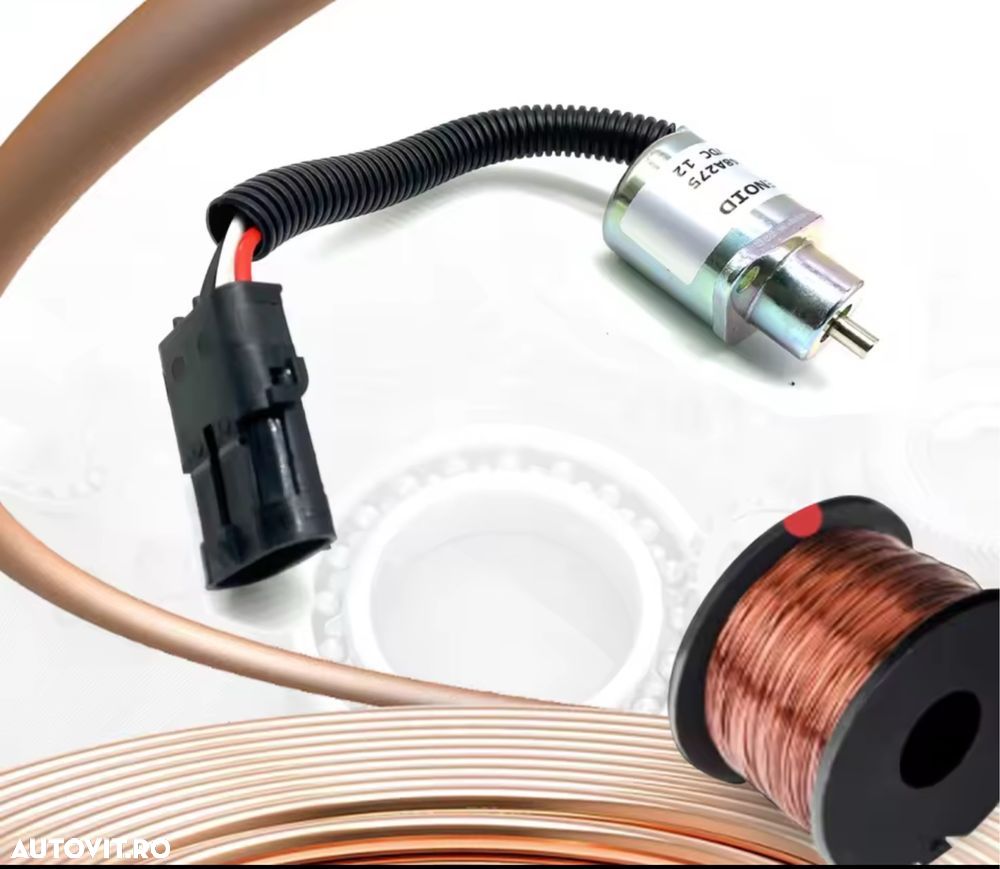 Opritor Stop Motorina Solenoid Supapa Electrovalva Perkins Case Bobina - 3